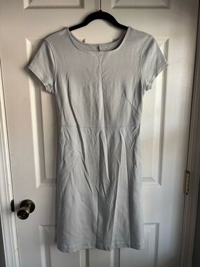 Everlane Party Of One Cotton Short Sleeve Dress